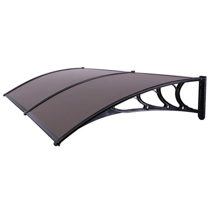 39" 78" Door & Window Rain Snow Brown & Black Bracket - 78"
