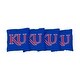 preview thumbnail 1 of 1, Kansas Jayhawks Blue Cornhole Bags All-Weather Resin Filled