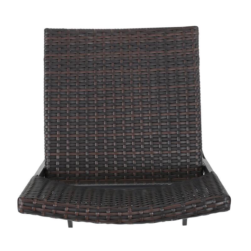 Margarita Outdoor Wicker Barstool (Set of 2) by Christopher Knight Home