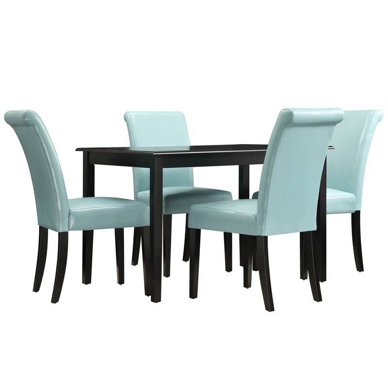 Wilmington 48" Black Finish Dining Set by iNSPIRE Q Classic