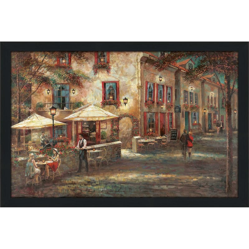 "Courtyard Cafe" by Ruane Manning Print on Acrylic