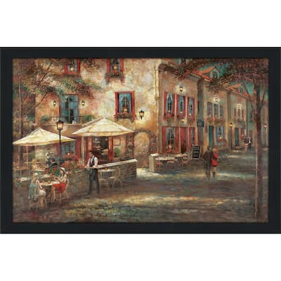 "Courtyard Cafe" by Ruane Manning Print on Acrylic