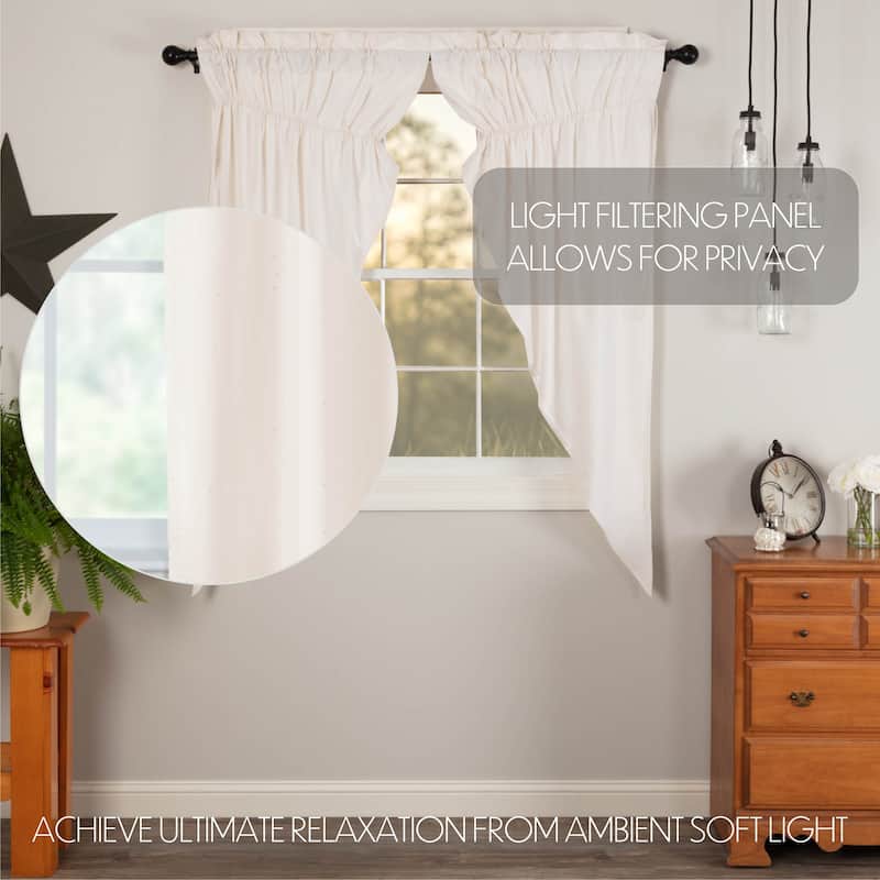Simple Life Flax Short Prairie Panel Set - Prairie Panel 63x36 - Prairie Panel 63x36