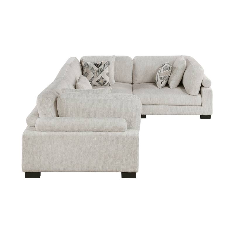 Abbeville Microfiber 4-Piece Modular Sectional