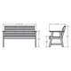 preview thumbnail 2 of 27, Highwood Weatherly Eco-Friendly 4-foot Garden Bench - N/A