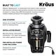 preview thumbnail 122 of 137, KRAUS Kore Workstation Drop-In Stainless Steel Kitchen Sink