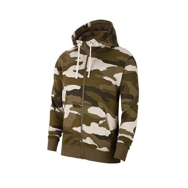 nike club fleece hoodie green