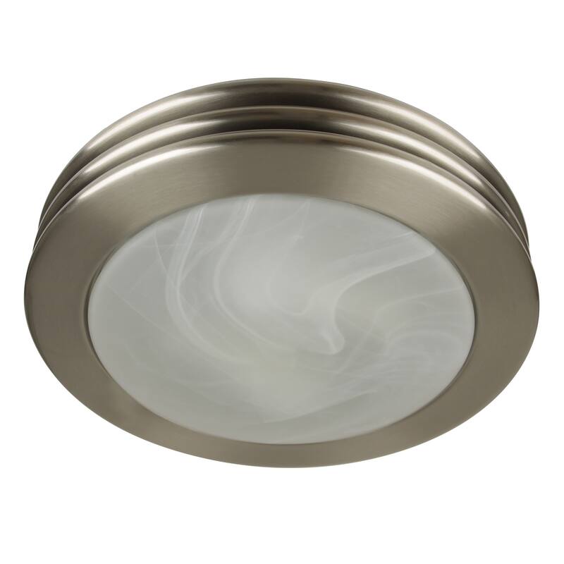 Exhaust Fan, Ultra Quiet 80 CFM 1.5 Sones Ventilation Exhaust Bathroom Fan with Light, 3 CCT LED Light, 3 Years Warranty - Brushed Nickel