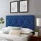 preview thumbnail 52 of 65, Greta Performance Velvet Twin Headboard Navy - Twin