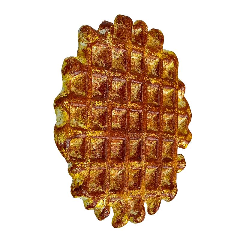 Belgian Waffle Cast Iron Trivet Plaque 8.25" Kitchen Decor Zeckos - 8 X 8.25 X 0.75 inches