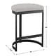 preview thumbnail 7 of 5, Plush Seat Hand Forged Counter Stool - 26" - Black