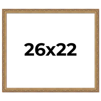 26x22 Frame Red Solid Wood Picture Frame Width 1.75 Inches | Interior Frame Depth 1 13/16 Inches