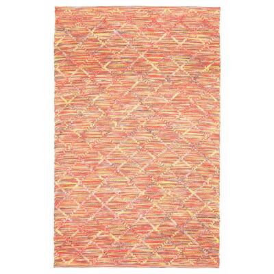 ECARPETGALLERY Braid weave Sienna Red Wool Rug - 4'11 x 7'10