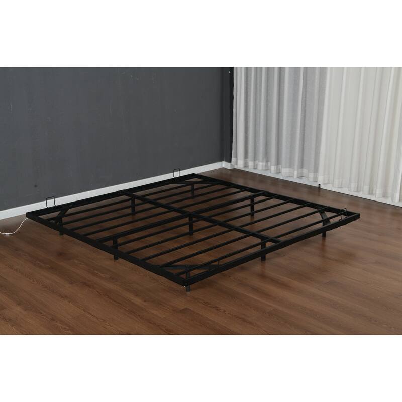 King Size Platform with Smart LED Lighting Heavy-Duty 1000lb Capacity, App-Controlled RGB Undercarriage Lights