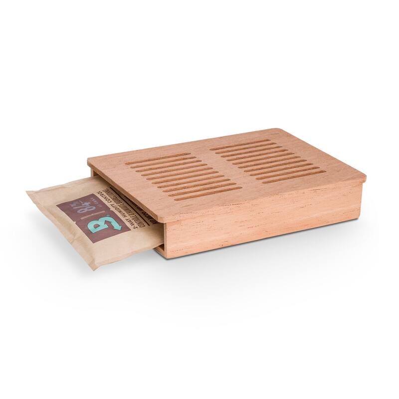 Newair x Boveda 500 Count Electric Humidor, Spanish Cedar Shelves, Temperature Control, Cigar Humidor, Humidity Control