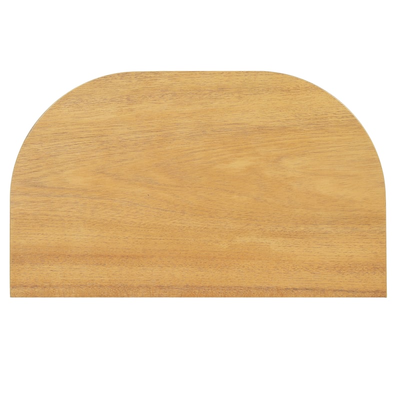 Christopher Knight Home - Farmhouse Solid Wood Semi-Cylindrical Nightstand with Sliding Slatted Doors