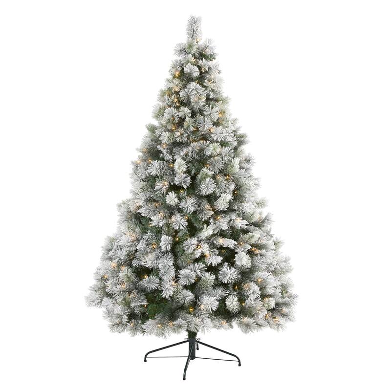7ft Artificial Christmas Tree with Lights - Holiday Decor, Pine Tree, Festive Holiday Tree, Indoor Christmas Decoration
