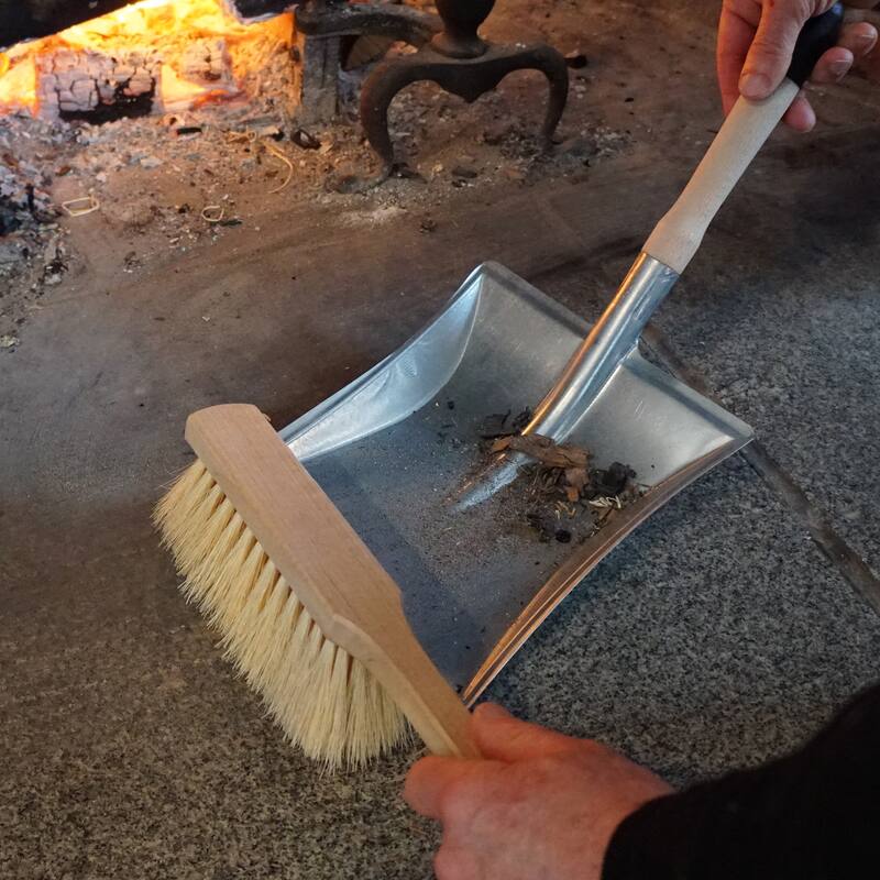 Kings County Tools Ash Shovel and Hearth Brush Fireplace Tools Set