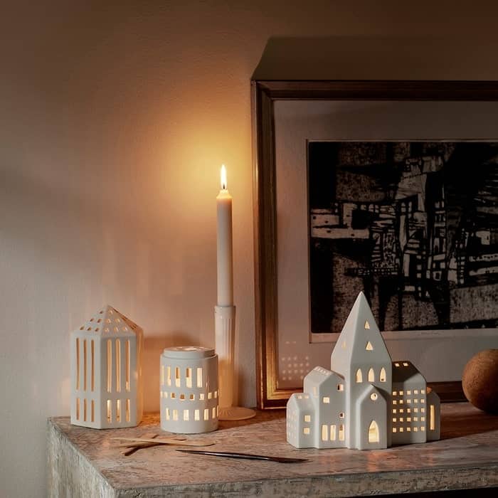 Kähler Urbania Lighthouse Little Tower, White - H: 4.5"