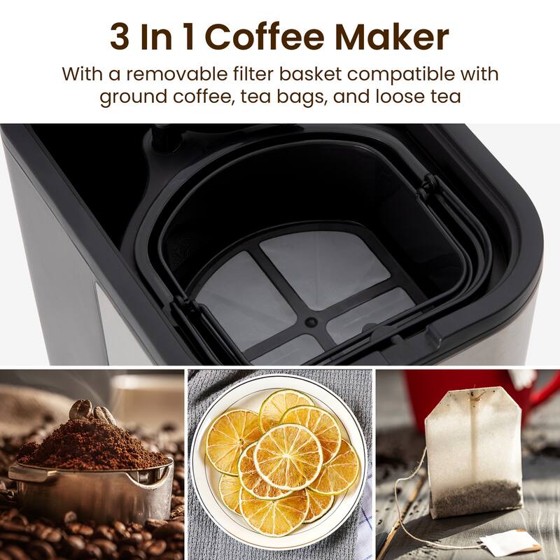 Iced Tea Maker with 2.5-Quart Pitcher 7 Cups Coffee Machines