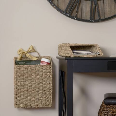 Seagrass Wall Basket Set of 2