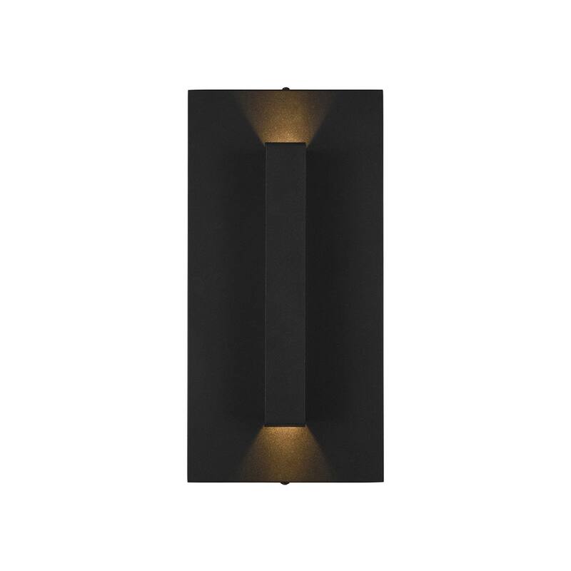 Dimmable LED Dual-opening Rectangle Block Exterior Wall Sconce - 7.9 in