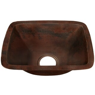 Miseno Rectangular 12" Copper Drop-In or Undermount Bar Sink