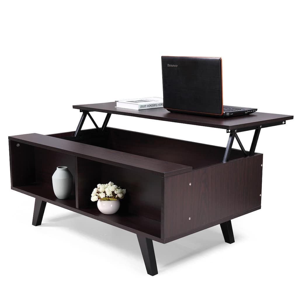 Office Lifting Coffee Table Laptop Desk Book Storage Cabinet