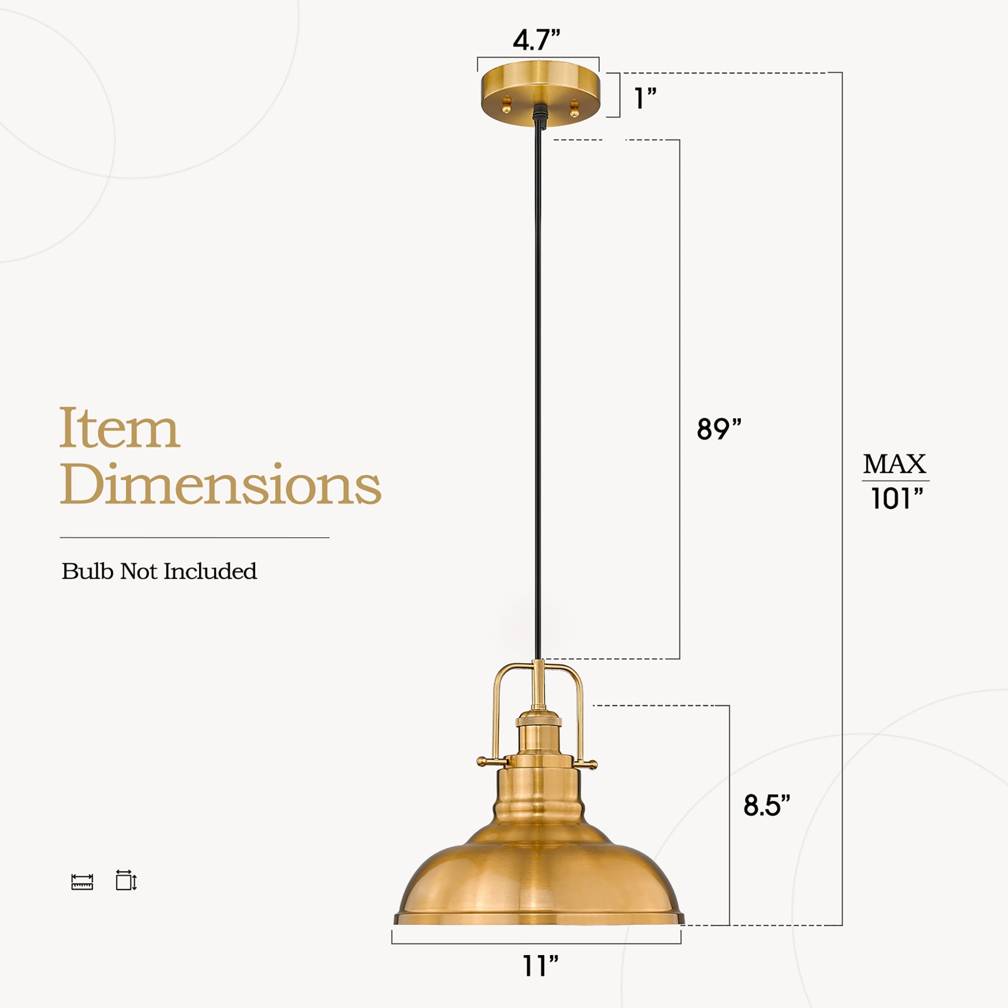 1 Light Industrial Farmhouse Single Dome Pendant Light Hanging Lamps undefined11 x 11 x 8.5 inches On Sale Bed Bath Beyond 35865050