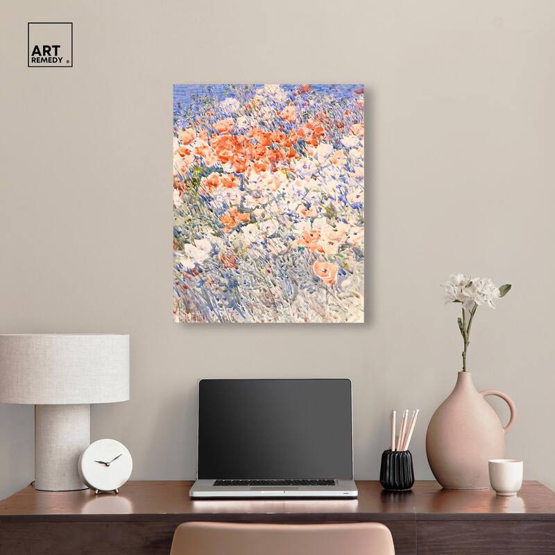 Island Garden by Childe Hassam Canvas by Art Remedy, Gallery Wrapped