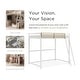 preview thumbnail 5 of 3, Furniture of America Haven Metal Loft Bed with Gold Rail