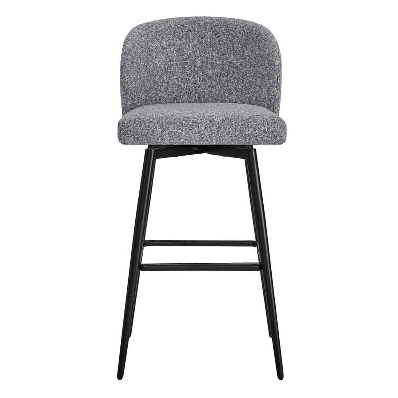Charlotte Counter Height Swivel Barstool with Metal Legs Set