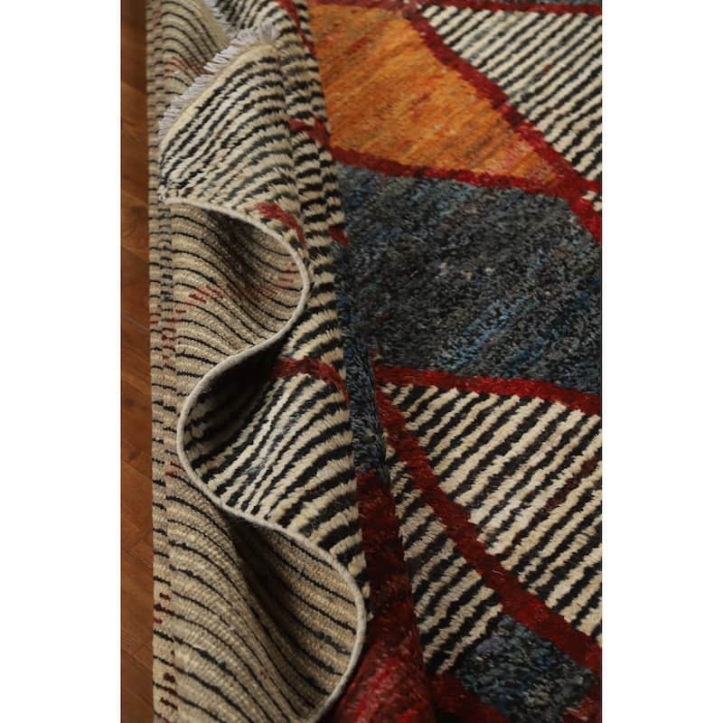 Trellis Moroccan Oriental Area Rug Handmade Living Room Wool Carpet - 8'5" x 9'9"