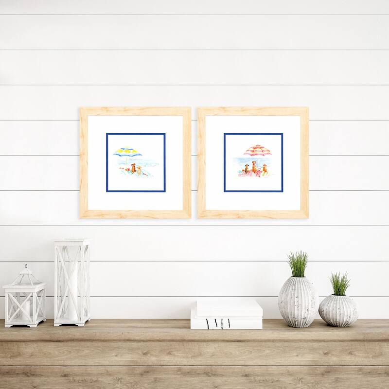 Propac Images Dog Days of Summer Set of 2 Wall Art - Blue