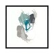 preview thumbnail 5 of 16, iCanvas "Teal Gesture III" by June Erica Vess Framed Ebony - 12x12