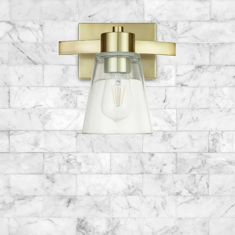 Prominence Home Fairendale Traditional Farmhouse Bathroom Vanity Light, Soft Gold - Soft Gold