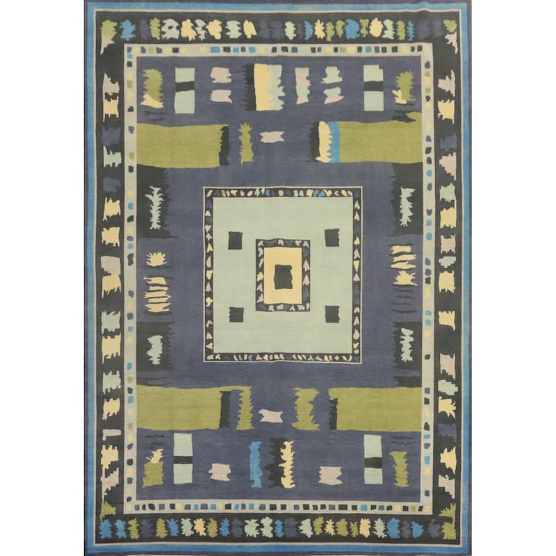 Vegetable Dye Wool Gabbeh Turkish Large Rug Handmade Wool Carpet - 14' 2'' X 10' 7''