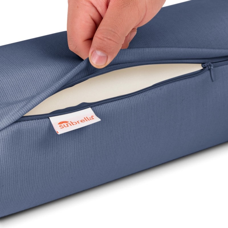 Austin Horn Classics Sunbrella Zippered Neck Roll Bolster (set of 2)