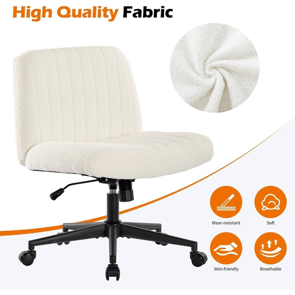 Office Chair With Wheels, Armless Office Chair,Bedrooms And Dressing Tables