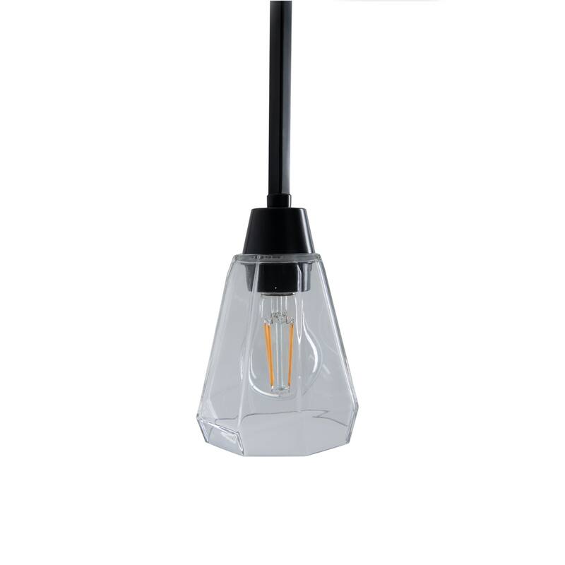 Elk Home Arctic 1-Light Vanity Pendant - Polished Nickel - Acid Dipped Black