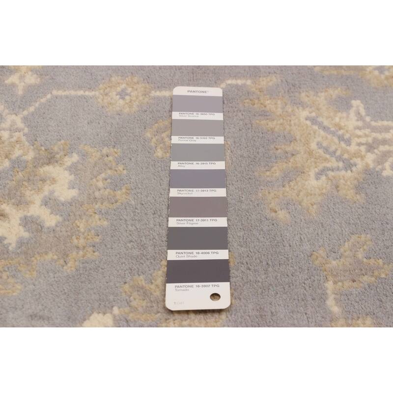 ECARPETGALLERY Hand-knotted Royal Oushak Grey Wool Rug - 4'0 x 5'11