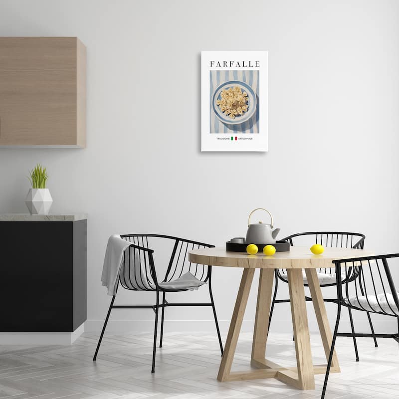 Stupell Traditional Farafalle Pasta Canvas Wall Art Design By Andreas Magnusson