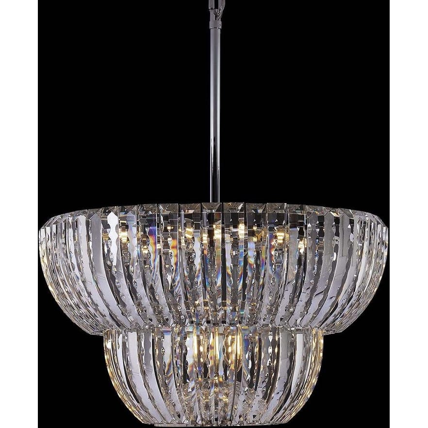 Allegri 040851-FR001 Fontana 9 Light 22" Wide Crystal Pendant