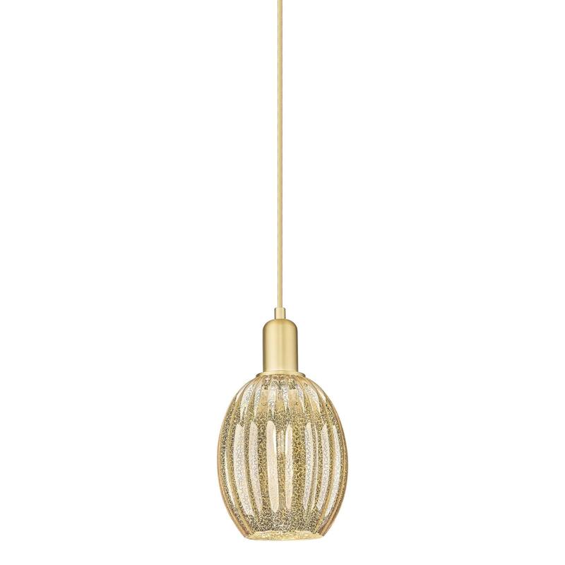 Innovations Lighting 716-1P-12-6 Preston Pendant Preston 6" Wide Mini - Satin Gold / Mercury