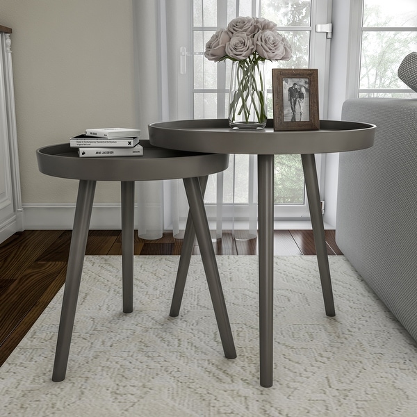 Set of 2 Nesting End Tables by Lavish Home. Opens flyout.