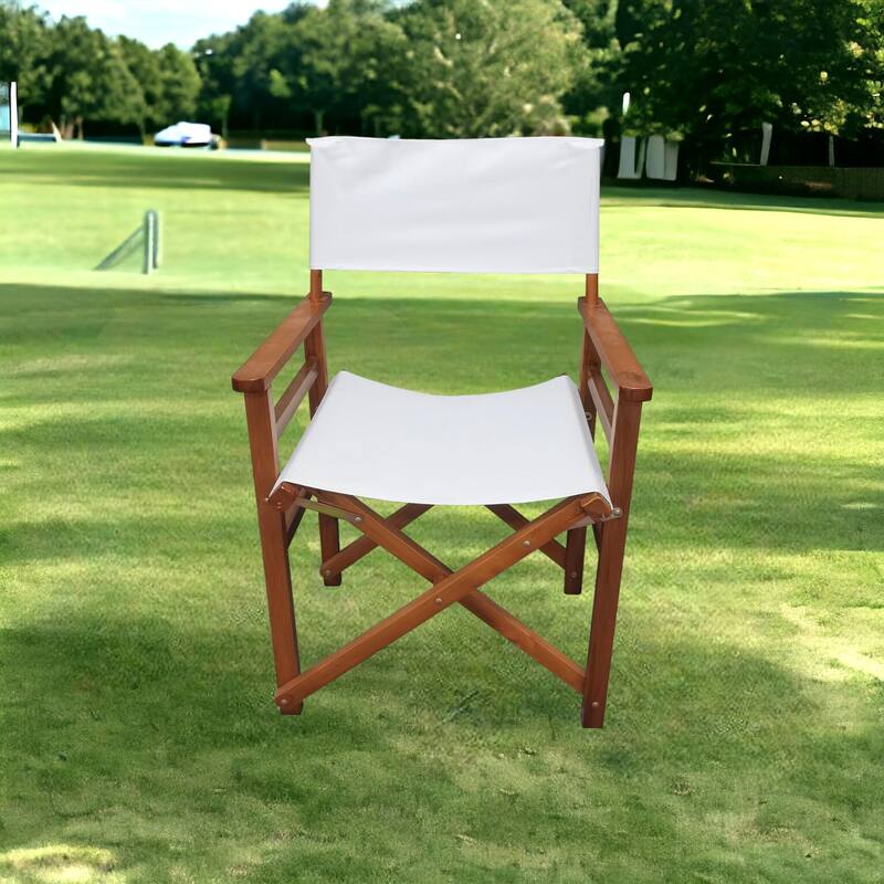 Outdoor Folding Chair Wooden Director Chair (Set of 2)
