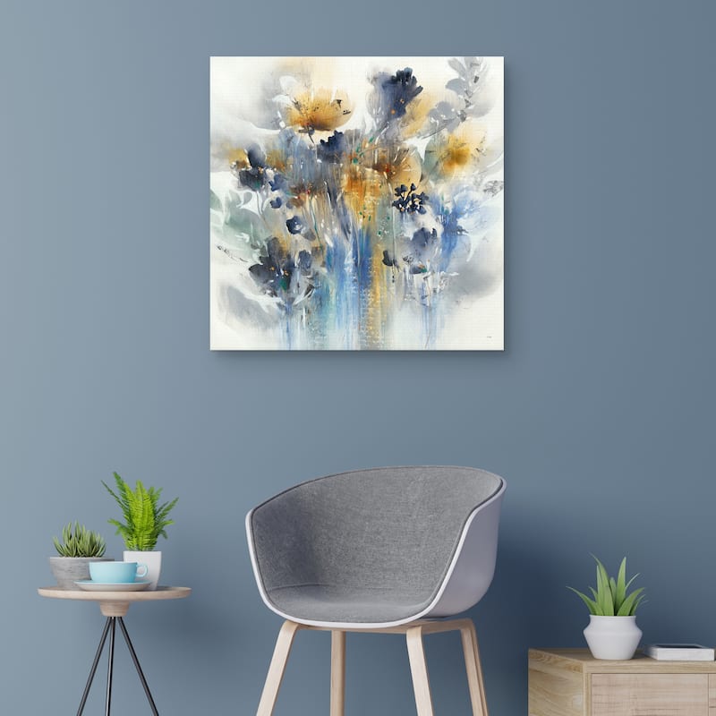 Indigo Botanical by K. Nari Canvas Art Print