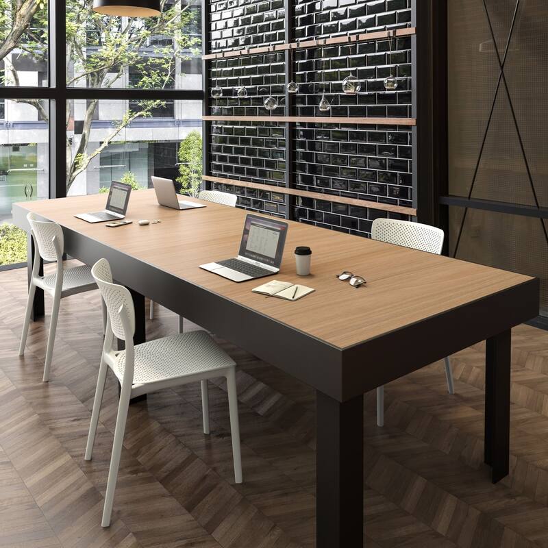 33" White Stackable Patio Dining Chair