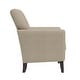 preview thumbnail 7 of 20, Alex Plush Low-Pile Velour Armchair with Flared Arms
