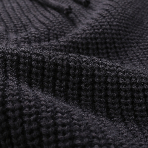 men's rib knit turtleneck sweater